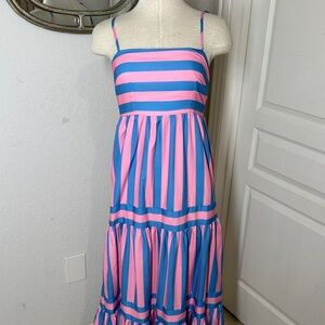 Wits the label striped maxi dress
